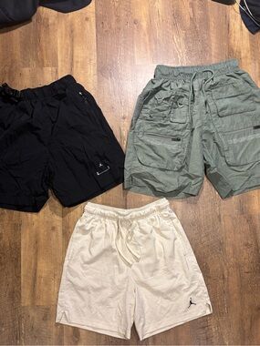 Jordan athletic and cargo shorts bundle